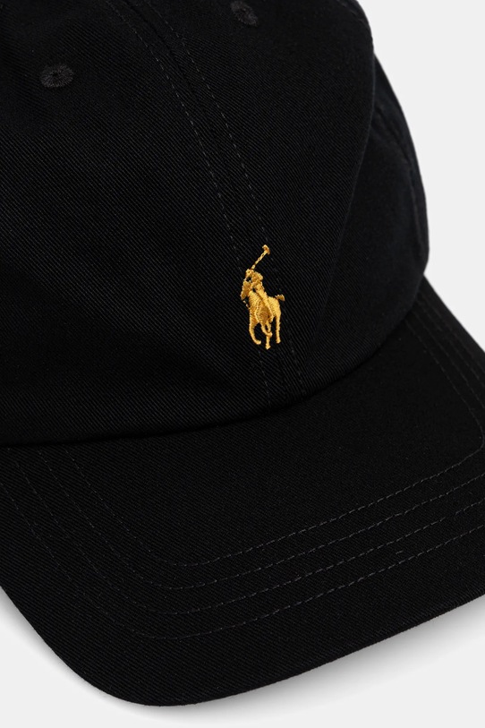 Bombažna bejzbolska kapa Polo Ralph Lauren 323785653075 črna AW25