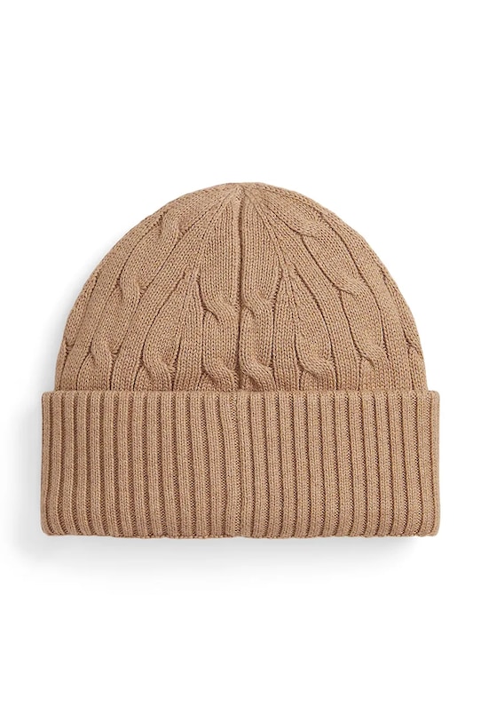 Polo Ralph Lauren czapka bawełniana dziecięca 323980663008 brązowy AW25