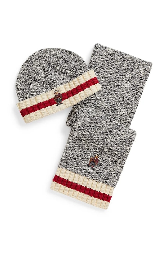 Polo Ralph Lauren komplet średniej grubości szary 323981112001