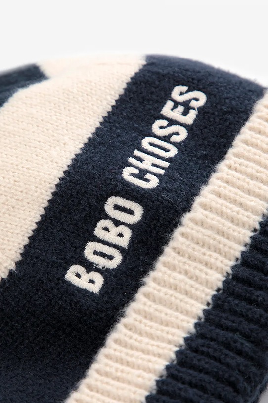 Chłopiec Bobo Choses czapka dziecięca 225AI041 granatowy