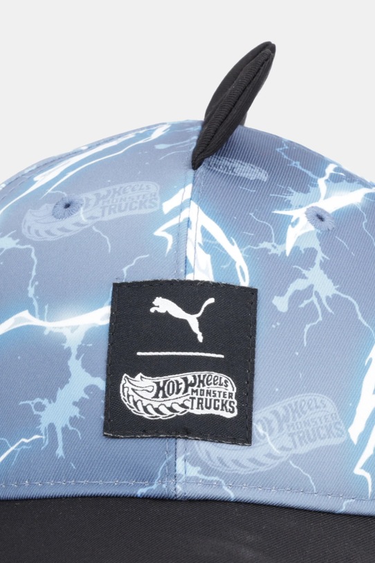 Puma czapka z daszkiem dziecięca PUMA x HOT WHEELS BB Cap Jr 026563 niebieski AW25