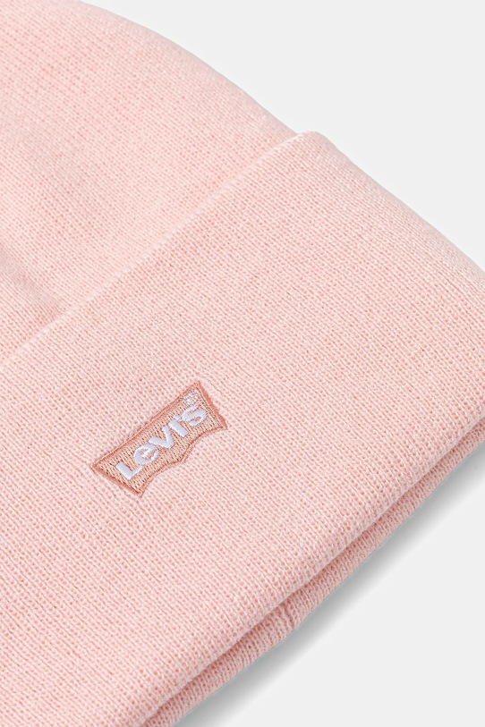 Детская шапка Levi's LAN TONAL EMBROIDERED BEANIE 9A8707 розовый AW25