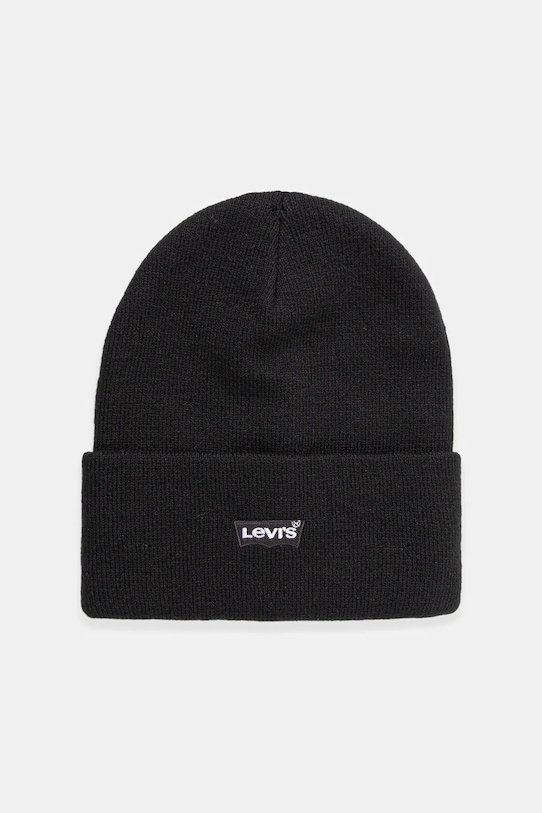 Levi's căciulă copii LAN TONAL EMBROIDERED BEANIE uni negru 9A8707