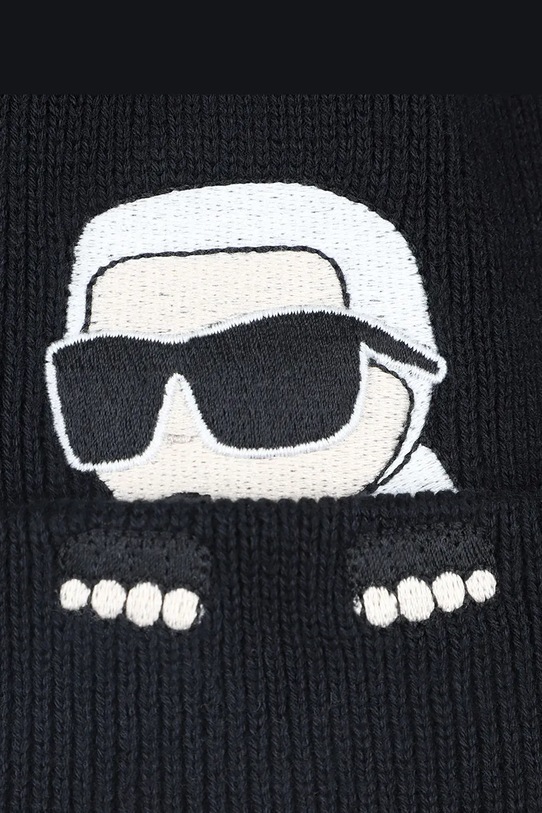 Chłopiec Karl Lagerfeld czapka bawełniana dziecięca Z31004 czarny