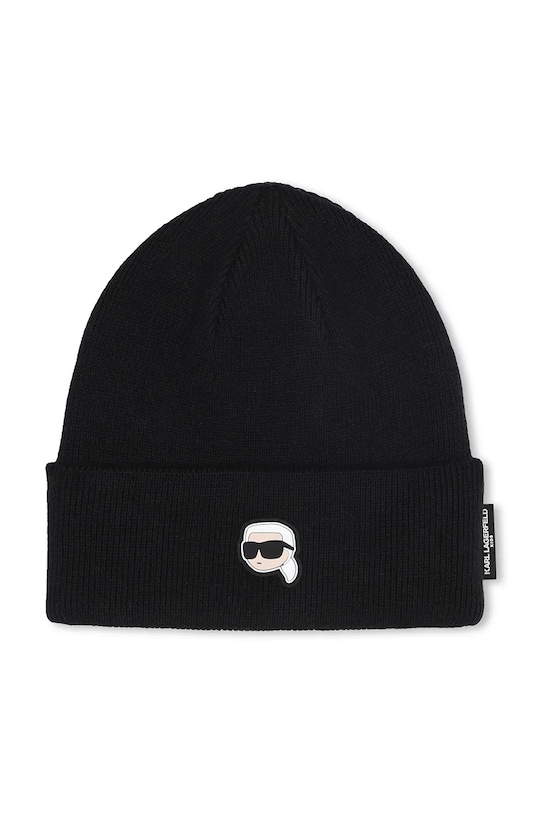 Karl Lagerfeld căciulă de bumbac pentru copii imprimeu negru Z31028.56.58