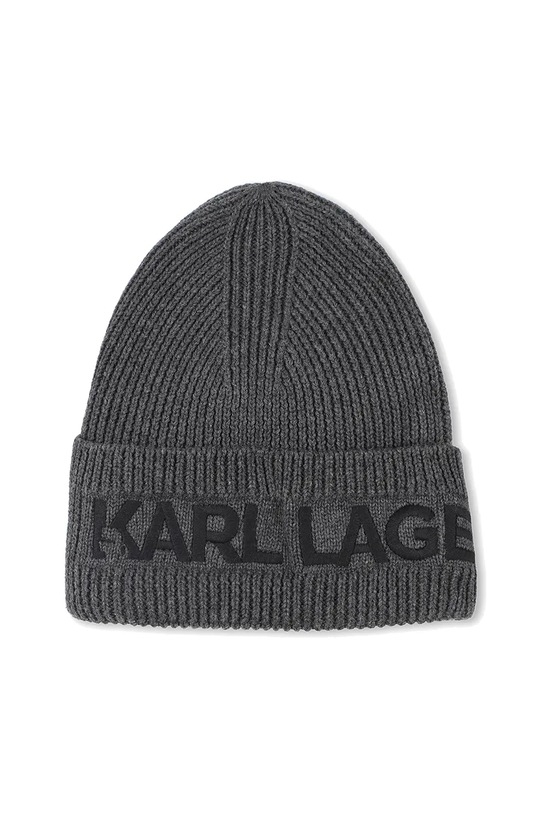 Chłopiec Karl Lagerfeld czapka i szalik bawełniany dziecięcy Z31031.56.58 szary