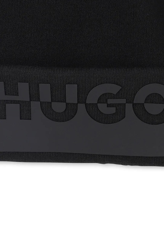 Chłopiec HUGO czapka z domieszką wełny dziecięca G00547.56.58 czarny