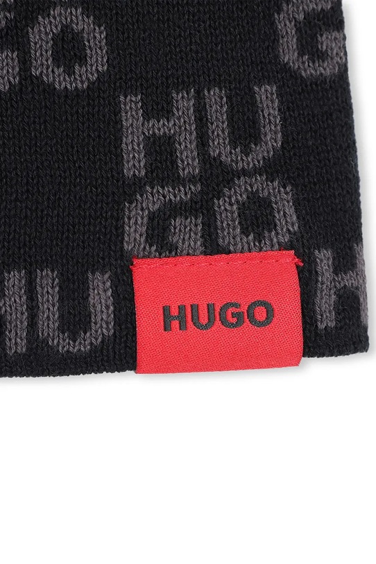 HUGO șapcă reversibilă din bumbac pentru copii negru G00550.56.58