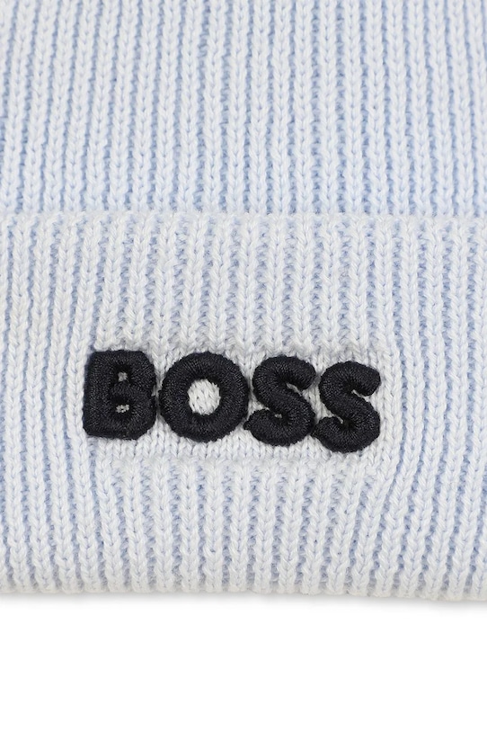 Băieți BOSS căciulă de bumbac pentru copii J52595 albastru