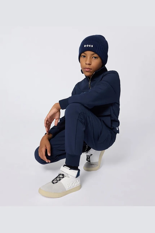 BOSS berretta per bambini medio spessore blu navy J52616.52.54