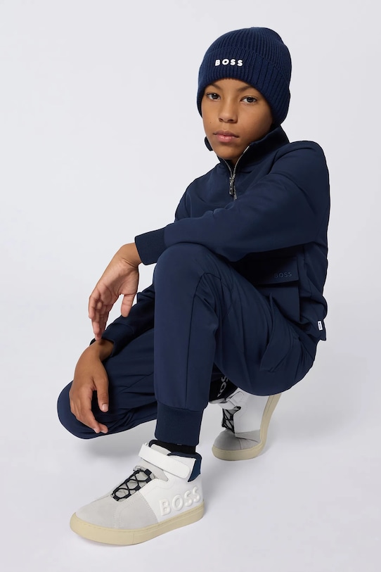 BOSS czapka dziecięca aplikacja granatowy J52616.54.56