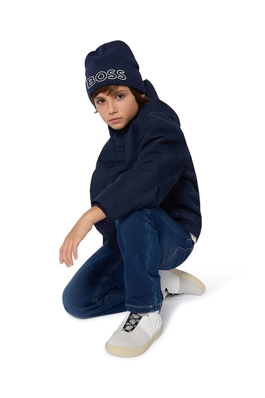 BOSS beretto con aggiunta di lana bambino/a blu navy J52617.56.58