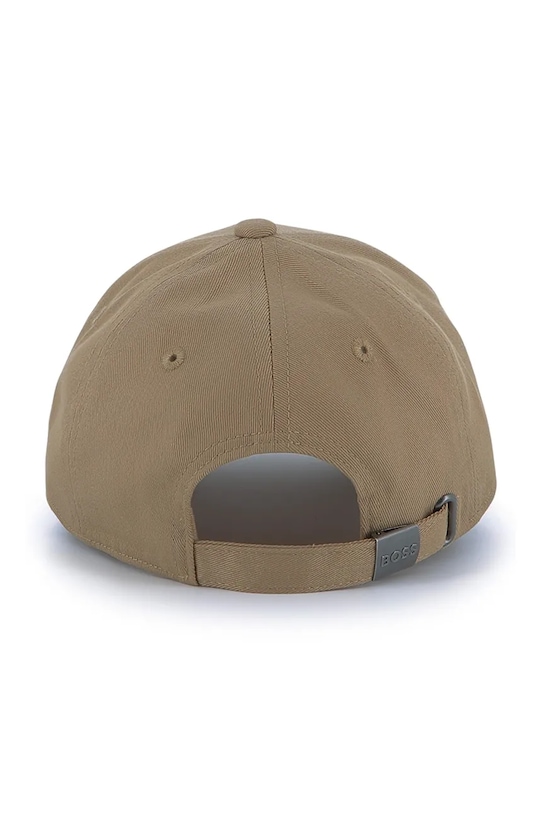 BOSS czapka z daszkiem bawełniana dziecięca J52628.58 brązowy
