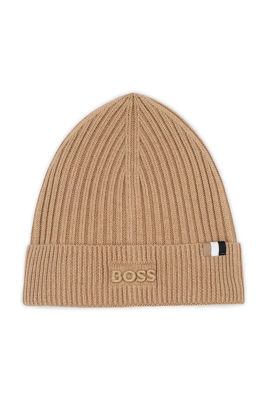 Detská čiapka s prímesou vlny BOSS s prímesou vlny hnedá J52650.42.50