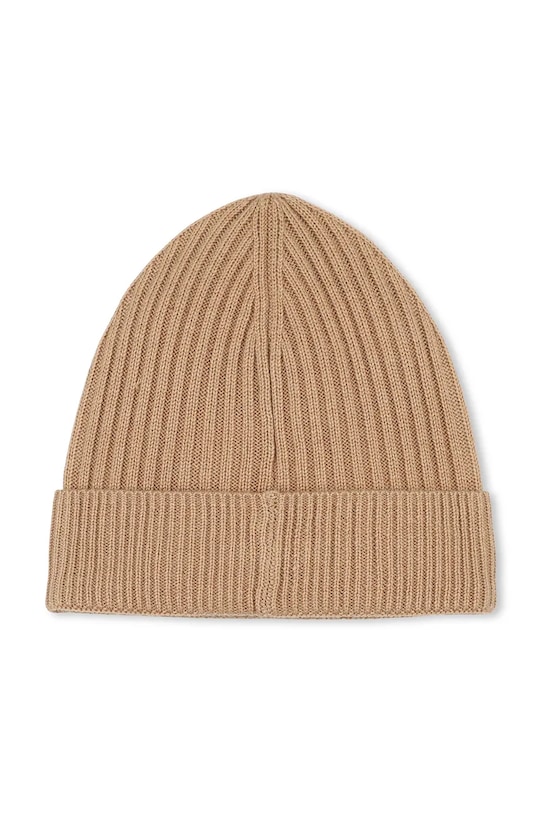 Detská čiapka s prímesou vlny BOSS J52650.42.50 hnedá AW25