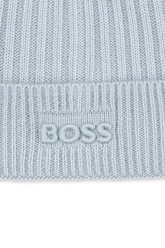 Chłopiec BOSS czapka z domieszką wełny dziecięca J52650.50.52 niebieski