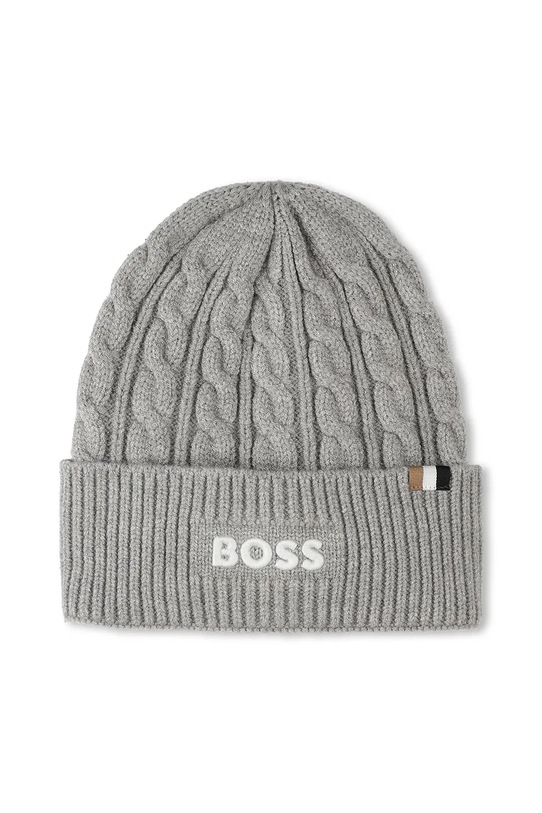 Παιδικός σκούφος BOSS άλλο γκρί J52700.56.58