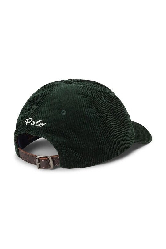 Κοτλέ καπέλο μπέιζμπολ Polo Ralph Lauren 211A87348 πράσινο AW25