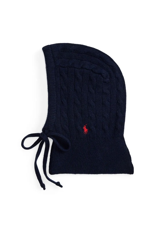 Μάλλινη μπαλακλάβα Polo Ralph Lauren σκούρο μπλε 455981427