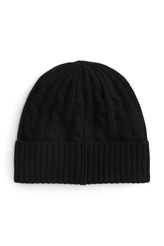 Volnena kapa Polo Ralph Lauren 455981442 črna AW25