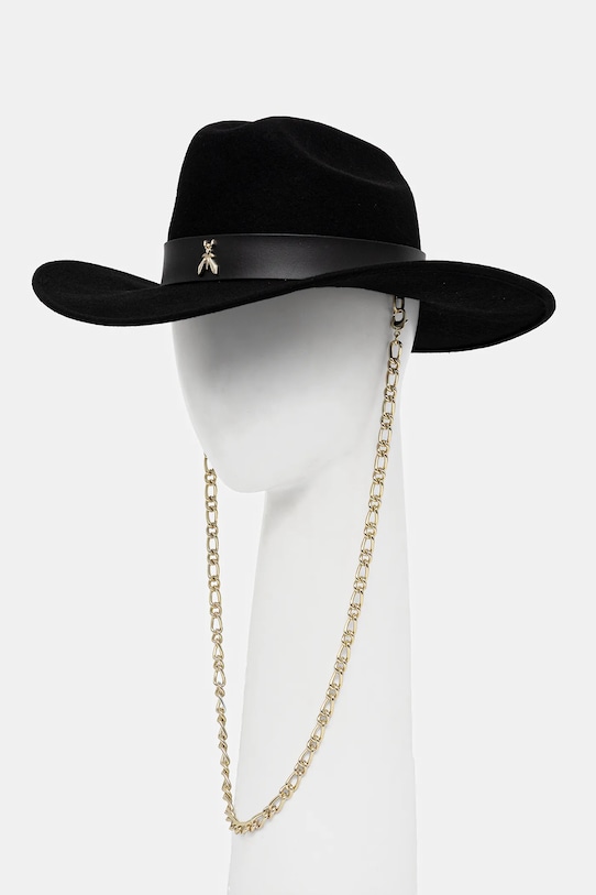 Μάλλινο καπέλο Patrizia Pepe μαλλί μαύρο 8F0078.A919