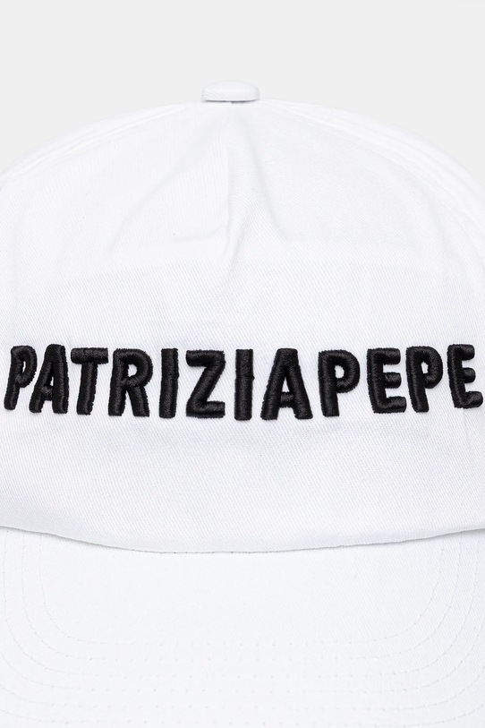 Patrizia Pepe czapka z daszkiem bawełniana 8F0079.AB01 biały AA00
