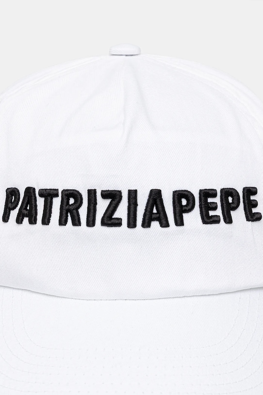 Bavlněná baseballová čepice Patrizia Pepe 8F0079.AB01 bílá AA00