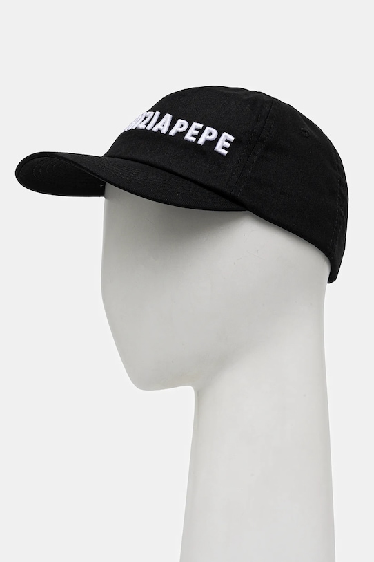 Bavlněná baseballová čepice Patrizia Pepe bavlna černá 8F0079.AB01
