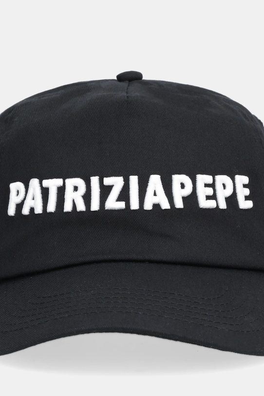 Bavlněná baseballová čepice Patrizia Pepe 8F0079.AB01 černá AA00
