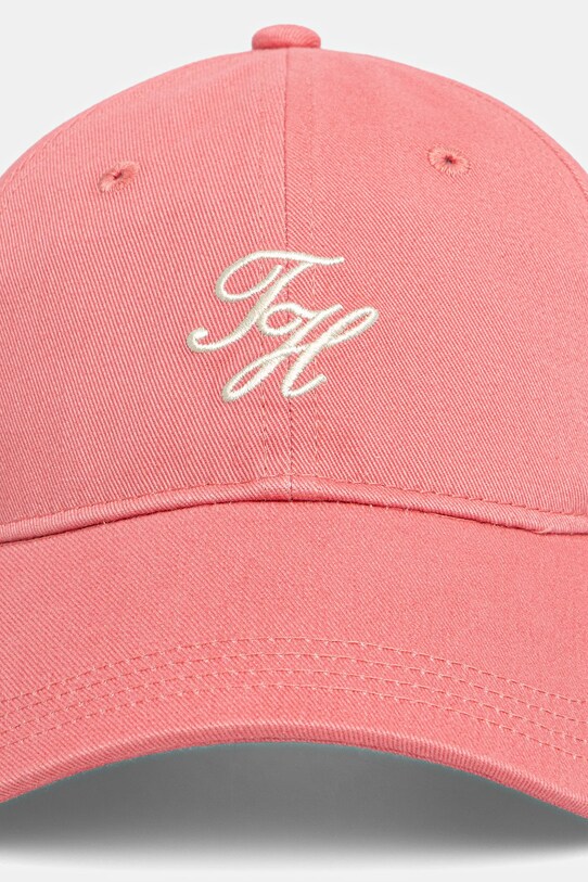 Tommy Hilfiger șapcă de baseball din bumbac AW0AW17489 roz AW25