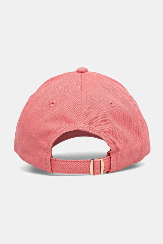 Akcesoria Tommy Hilfiger czapka z daszkiem bawełniana AW0AW17489 różowy