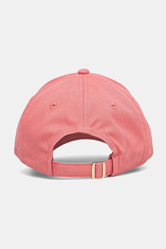 Akcesoria Tommy Hilfiger czapka z daszkiem bawełniana AW0AW17489 różowy