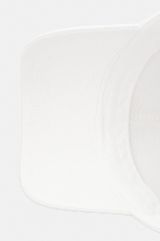 Tommy Hilfiger шапка с козирка дамска от памук бял AW0AW17631