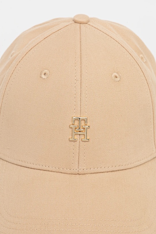 Tommy Hilfiger czapka z daszkiem bawełniana AW0AW17631 beżowy NC25