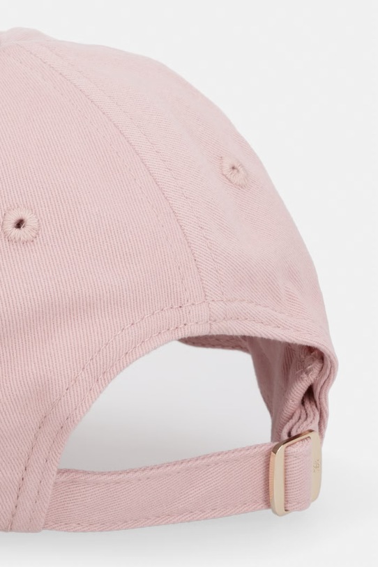 Аксесоари Tommy Hilfiger шапка с козирка дамска от памук AW0AW17631 розов