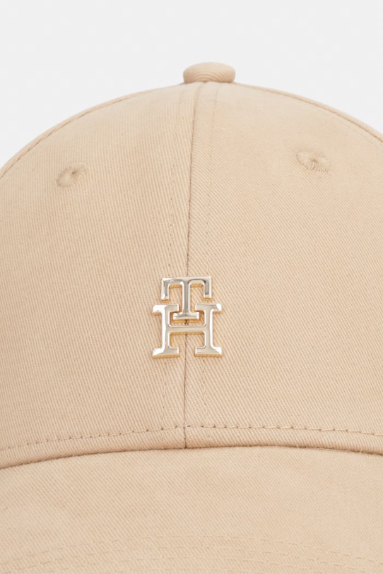 Tommy Hilfiger čiapka so šiltom dámska bavlnená AW0AW17631 béžová SS26