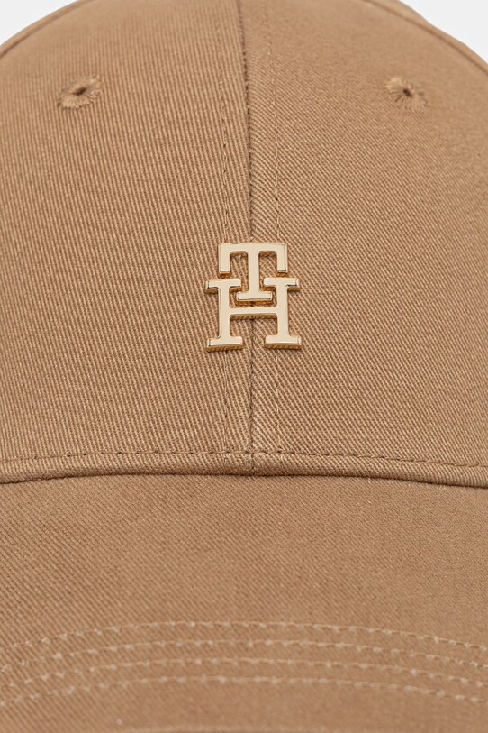 Bombažna bejzbolska kapa Tommy Hilfiger AW0AW17631 bež AW25