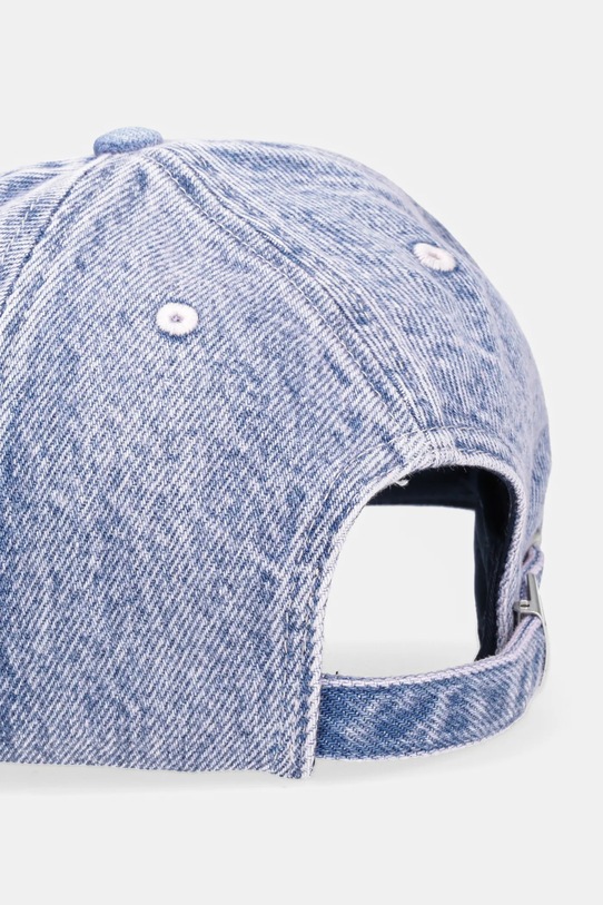 Akcesoria Tommy Jeans czapka z daszkiem jeansowa AW0AW17643 fioletowy