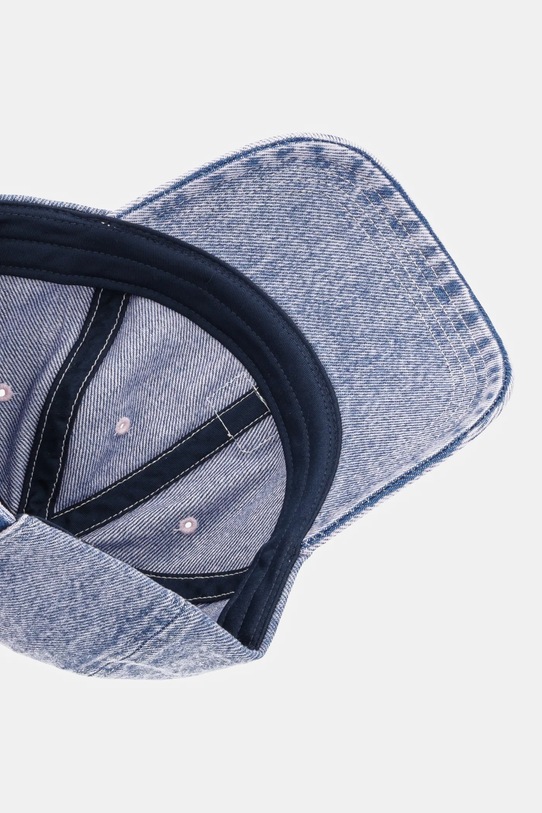 Tommy Jeans czapka z daszkiem jeansowa fioletowy AW0AW17643
