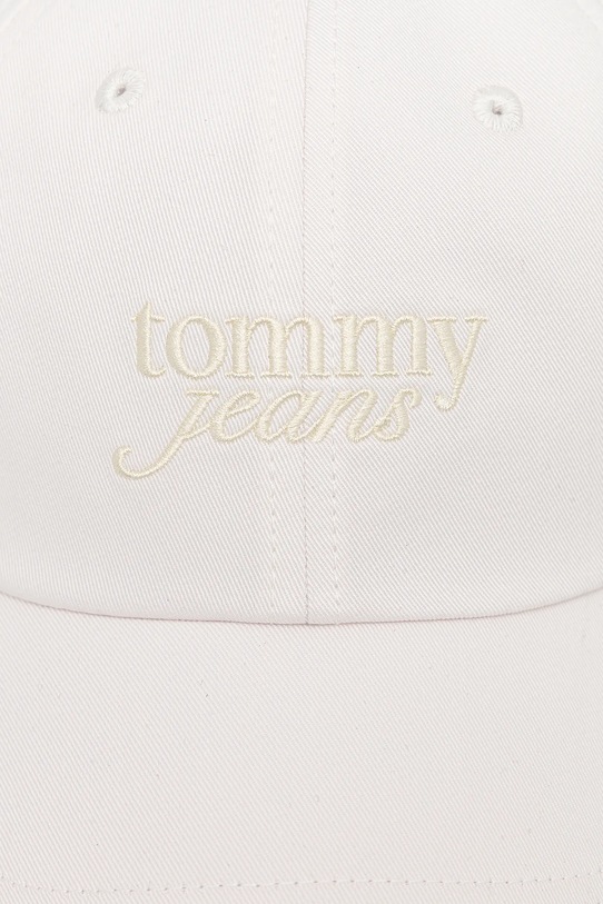 Tommy Jeans czapka z daszkiem bawełniana AW0AW17815 biały AW25