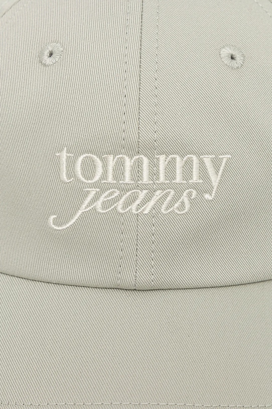 Хлопковая кепка Tommy Jeans AW0AW17815 зелёный AW25