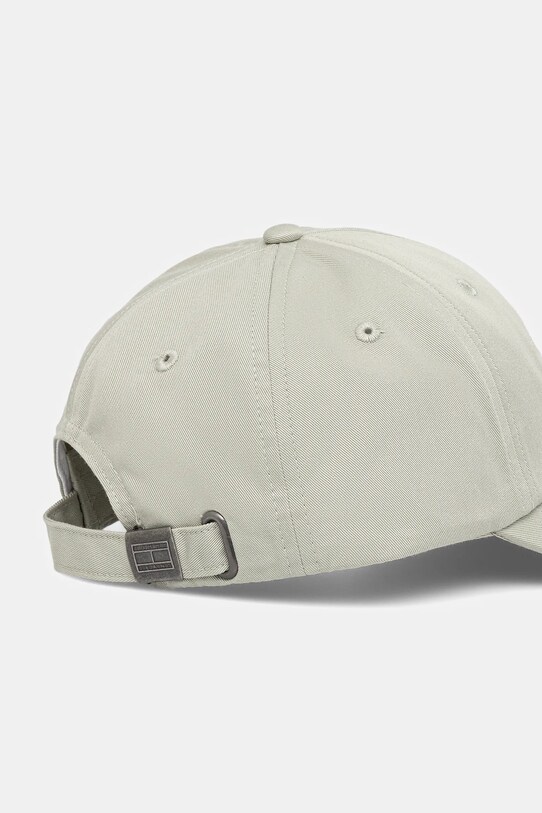 Akcesoria Tommy Jeans czapka z daszkiem bawełniana AW0AW17815 zielony