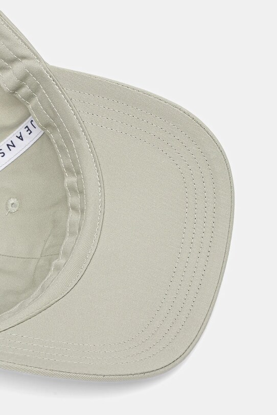 Tommy Jeans czapka z daszkiem bawełniana zielony AW0AW17815