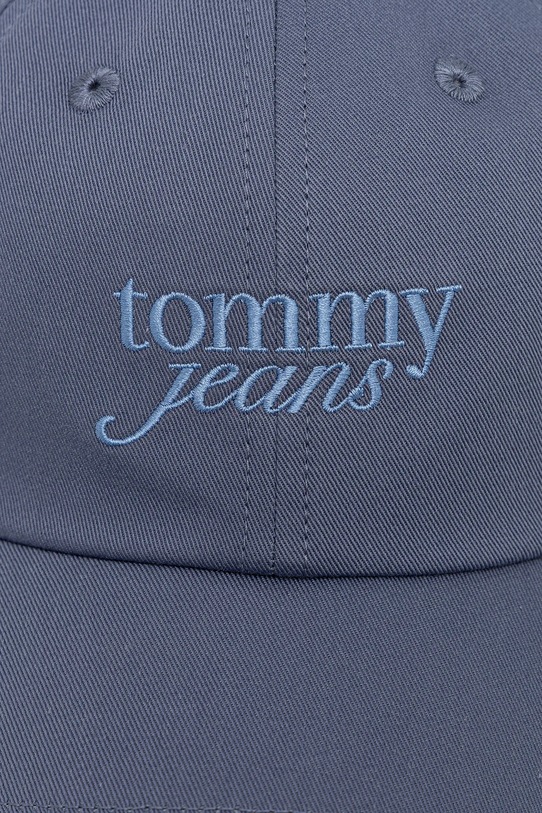 Tommy Jeans czapka z daszkiem bawełniana AW0AW17815 niebieski AW25