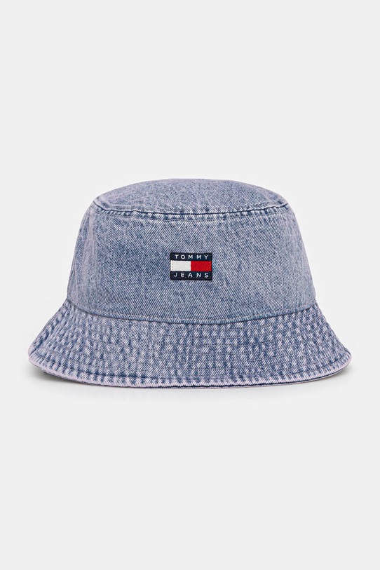Tommy Jeans kapelusz jeansowy bawełna fioletowy AW0AW17816