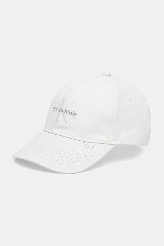 Calvin Klein șapcă de baseball din bumbac bumbac alb LV04K5026G
