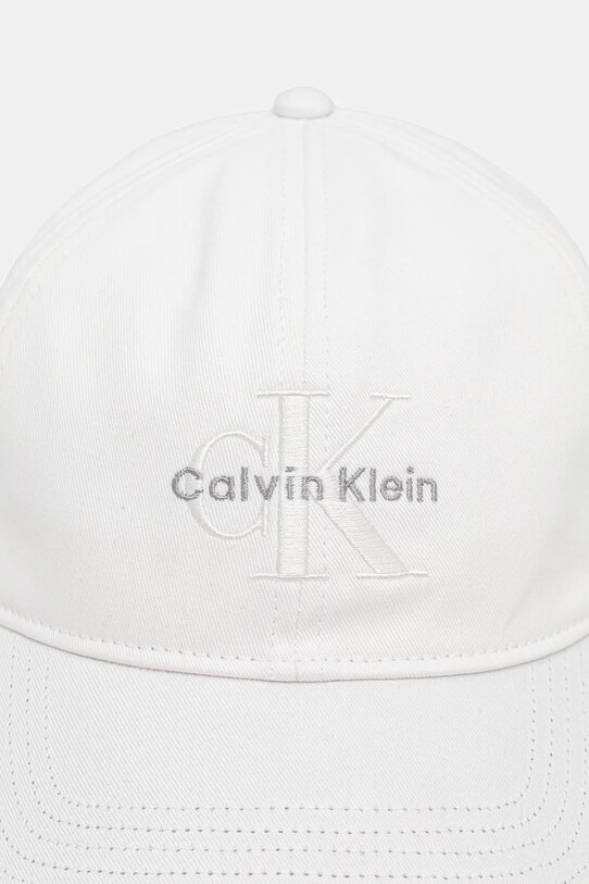 Calvin Klein șapcă de baseball din bumbac LV04K5026G alb AW25