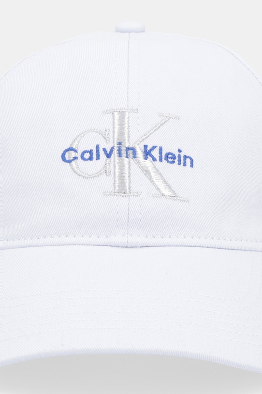 Calvin Klein czapka z daszkiem bawełniana LV04K5026G niebieski AW25