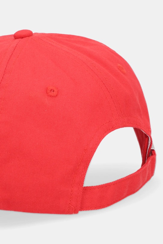 Akcesoria Calvin Klein czapka z daszkiem bawełniana LV04K5026G czerwony