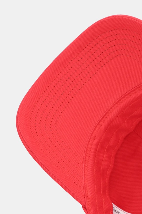 Calvin Klein czapka z daszkiem bawełniana czerwony LV04K5026G